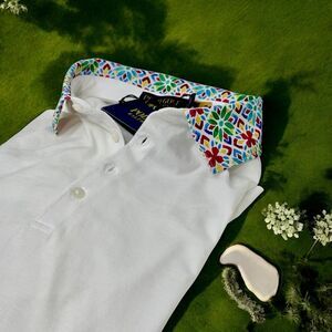 Polo Golf Ralph Lauren NWT White / Floral Short Sleeve Shirt Top Size L